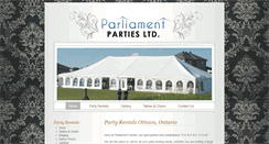 Desktop Screenshot of parliamentparties.com